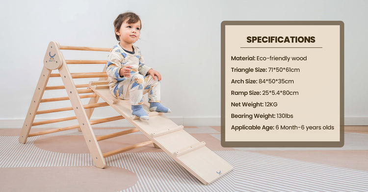 Montessori Climbing Pikler Triangle Set | xiha toy