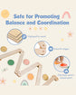 XIHAToy Balance Beam for Kids Toddler Stepping Stones and Connectors Waldorf and Montessori for Kids Ages 2 to 8 Years Old Gymnastic Baby Obstacle Course 24pcs