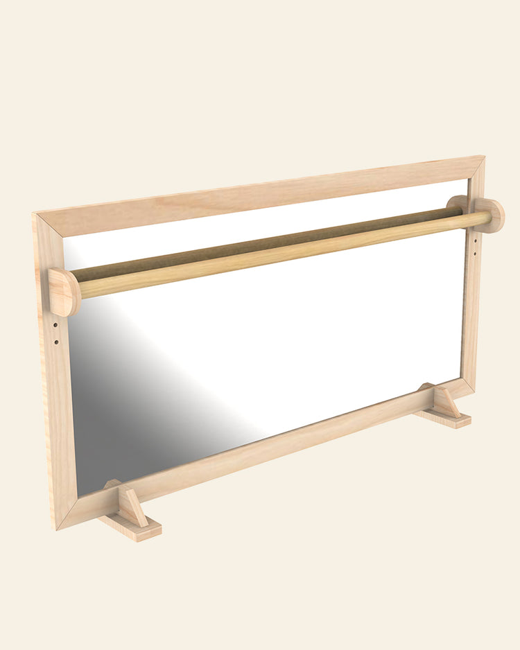 Infant / Toddler Mirror With Wooden Bar