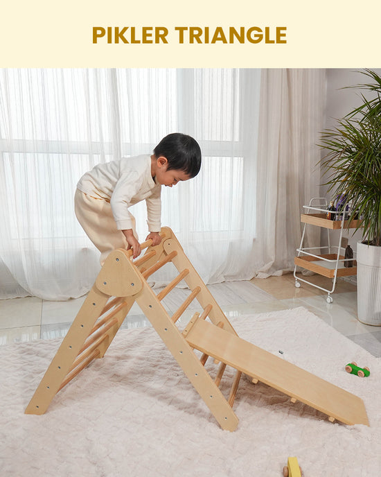 Montessori Climbing Triangle Set Triangle+Ramp+Arch （style 2）